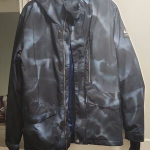 Quiksilver Men's Navy and Black Performance Jacket